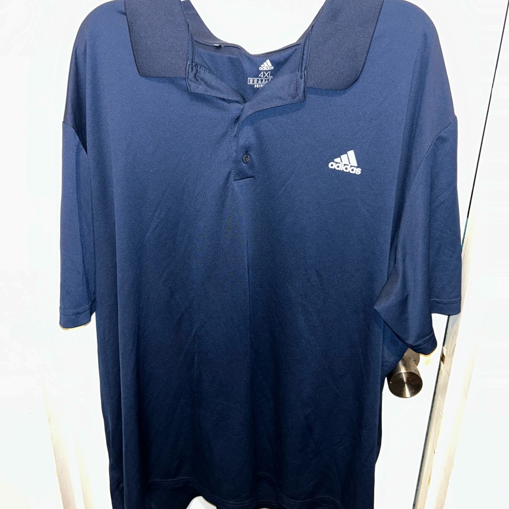 Adidas Men's Dark Blue Polo Shirt